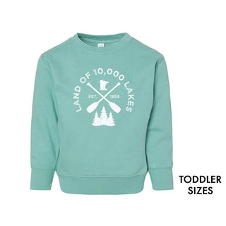MN Lakes Toddler Crewneck - Saltwater