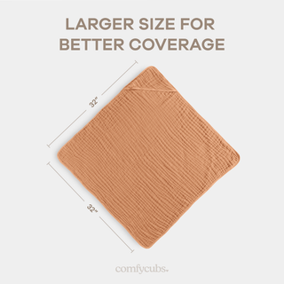 Baby Hooded Towels by Comfy Cubs - Caramel