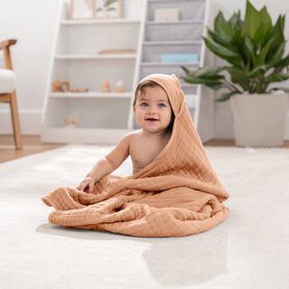 Baby Hooded Towels by Comfy Cubs - Caramel