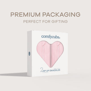 Easy Zipper Swaddle Blankets by Comfy Cubs - Pink