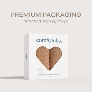 Baby Hooded Towels by Comfy Cubs - Caramel