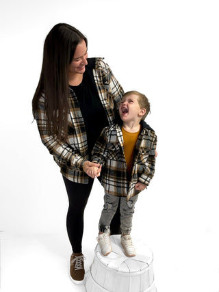 ADULT - FLANNEL JACKET - CARAMEL