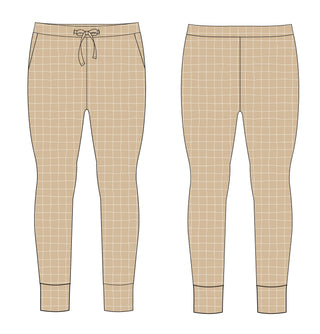 Cinnamon Cider Grid - Women's Jogger