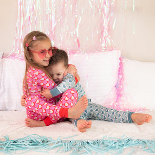 LONG SLEEVE TWO PIECE SET- Red Hearts