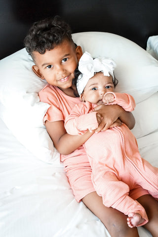 ZIP ROMPER - Red Rock Ribbed