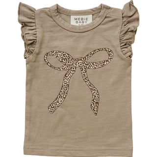 Cheetah Bow Ruffle Tee-
