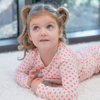 Pink Hearts Pajama Set