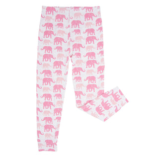Pink Elephant 2-Piece Pajama Set