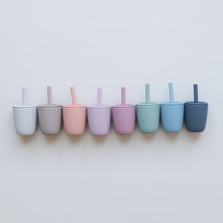 Mini Straw Cup - Silicone Straw Cup for Babies & Young Toddles