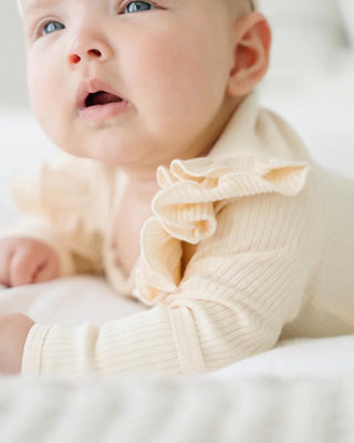 Organic Zip Footie Set | Vanilla