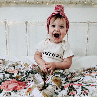 Loved. Organic Cotton Short Sleeve Baby Bodysuit