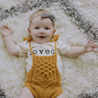 Loved. Organic Cotton Short Sleeve Baby Bodysuit