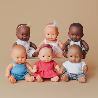 Miniland Baby Dolls 8 1/4'' inch