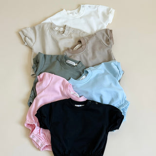 Short Sleeve Bubble Romper