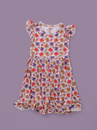 EXCLUSIVE PEANUT BUTTER JELLY TIME DREAM RUFFLE DRESS