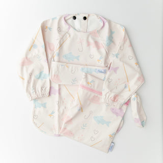 The Grayson Long Sleeve Bib - Lakeside Blooms