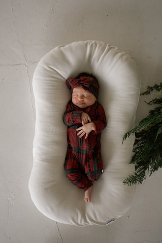Bamboo Zip Pajamas | Christmas Plaid