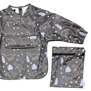 The Grayson Long Sleeve Bib - Dino