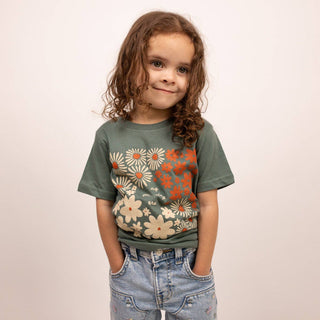 My Blooming Era Toddler Tee - Basil