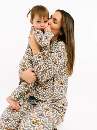 Cottage Bow Bamboo Button Up Set