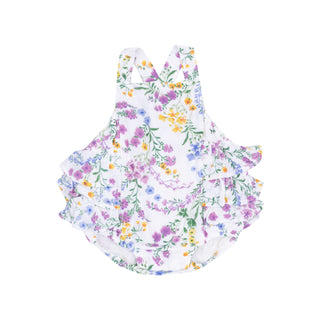 Ruffle Sunsuit - Cottage Climbing Floral