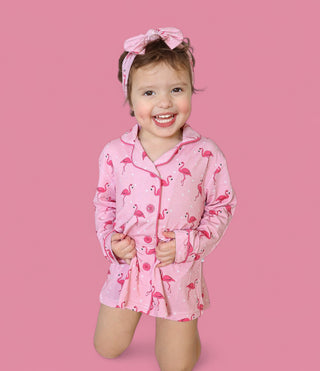 FLOCKING FLAMINGOS GIRL'S DREAM GOWN