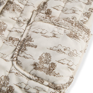 Country Toile Quilted Jumpsuit