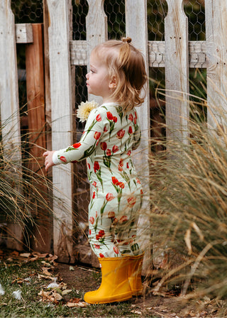 Tulip Luxe Stretch Zipper Footed Romper