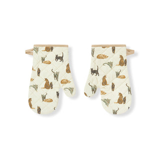 Cat Oven Mitt Set
