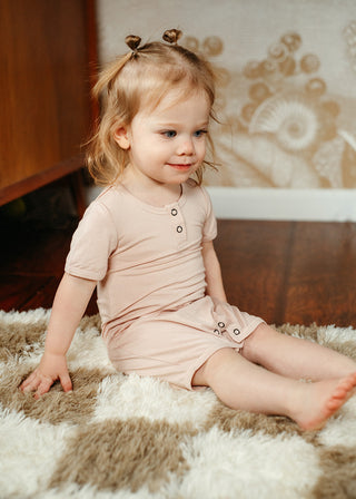 Sepia Rose Luxe Solid Shortall