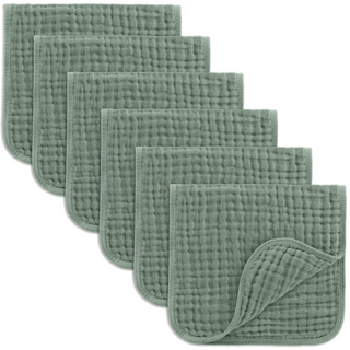 Muslin Burp Cloths by Comfy Cubs - Fern
