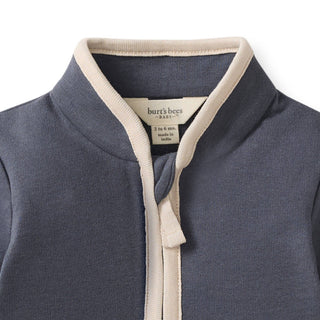 Quarter-Zip Baby Boy Jumpsuit