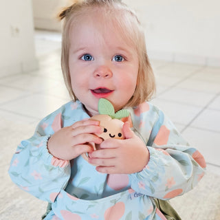 The Grayson Long Sleeve Bib - Peach Blossom