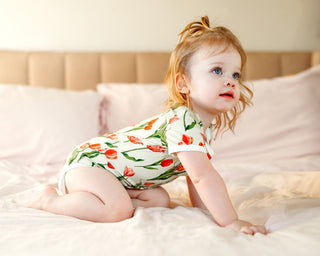 Tulip Luxe Stretch Short Sleeve One Piece