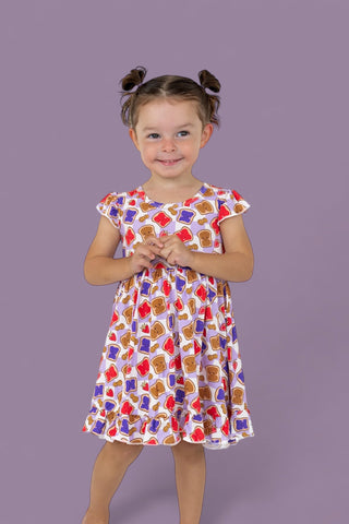 EXCLUSIVE PEANUT BUTTER JELLY TIME DREAM RUFFLE DRESS