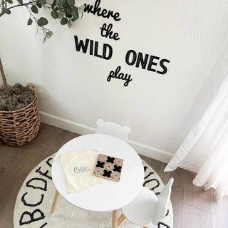 Silicone & Bamboo Tic Tac Toe