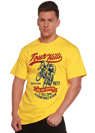 Tour De Hills Spun Bamboo® Men's Bamboo Viscose/Organic Cotton Short Sleeve Graphic T-Shirt