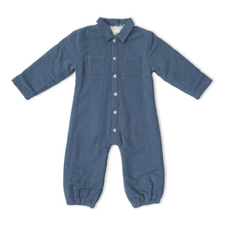 Organic Corduroy Jumpsuit - Navy