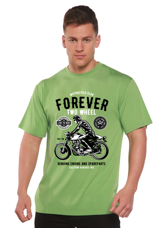 Forever Two Wheel Men's Bamboo Viscose/Organic Cotton Short Sleeve Graphic T-Shirt