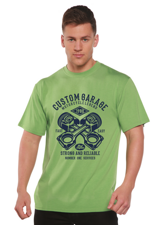 Custom Garage Men's Bamboo Viscose/Organic Cotton Short Sleeve Graphic T-Shirt