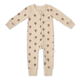 Organic 2-Way Zip Romper - Ballon Voyage