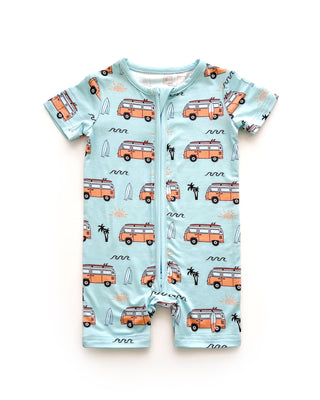 Bamboo Shorty Romper | Retro Beach