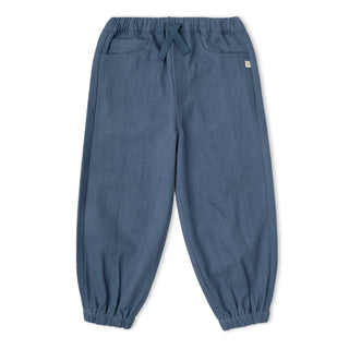 Organic Twill Joggers Pants - Navy
