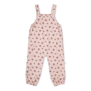 Organic Twill Overalls - Rosebud