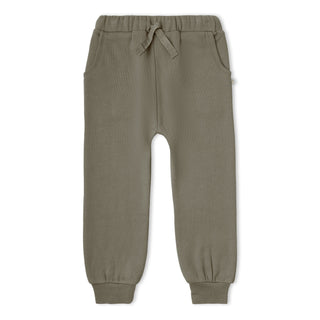 Organic Fleece Jogger Pants - Olive
