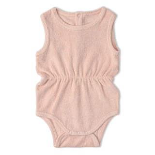 Organic Clinch Romper - Blush