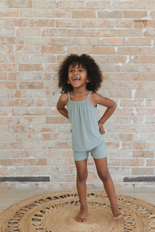Sage (ribbed) - Tank Short Set