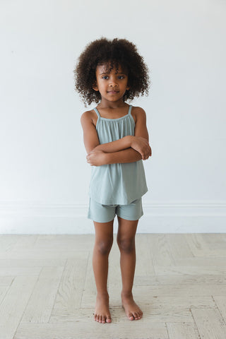 Sage (ribbed) - Tank Short Set