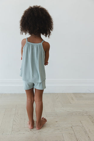 Sage (ribbed) - Tank Short Set