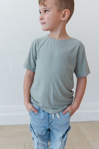 Sage (ribbed) - Everyday Tee